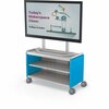 Mooreco Compass Cabinet Maxi H1 With TV Mount Blue 55.9in H x 42in W x 19.2in D A3A1E1D1A0